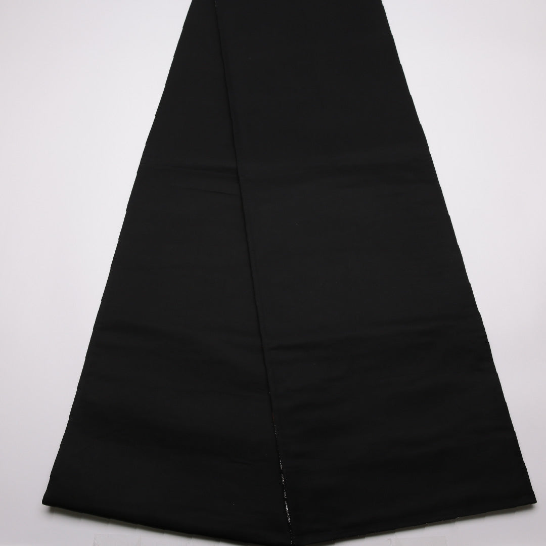 袋帯 帯丈432cm Sランク 六通 正絹 桜 蝶 黒系 蝶 1223-01370