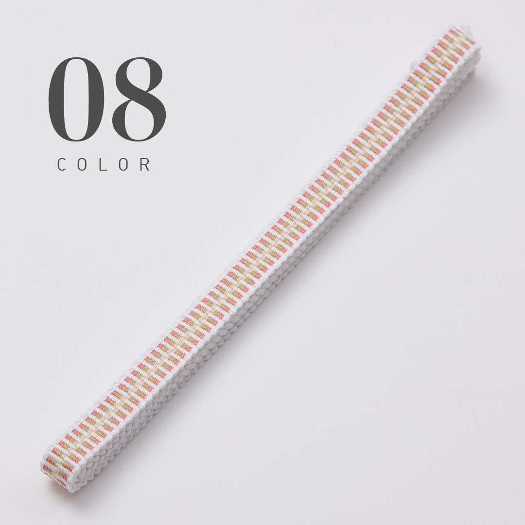 新品 真田紐 帯締め 長さ124cm 幅1cm 平織り 三分紐 12123-00001