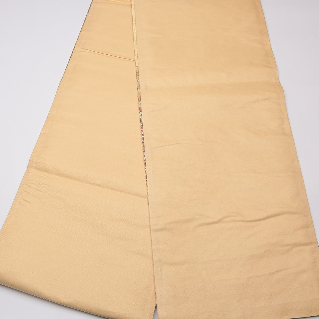 袋帯 帯丈418cm 正絹 六通 フォーマル 蜀江 花菱 金系 1243-01310