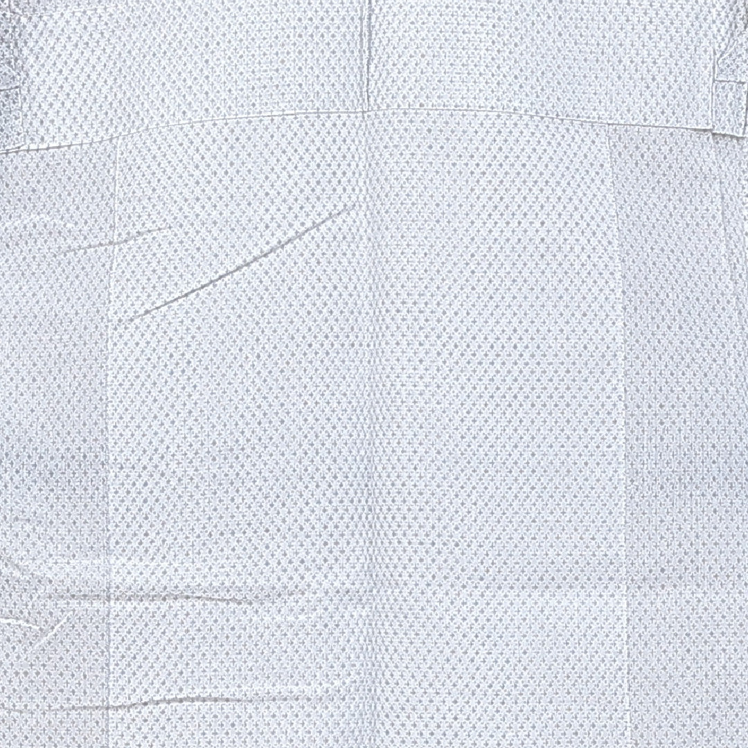 木綿の浴衣 男性用(紬) 夏物 洗える着物 夏物 身丈131cm 裄丈66cm 木綿 Sランク XSサイズ 選択必須 居敷当て 肩当て 十字絣 白系 1219-14588