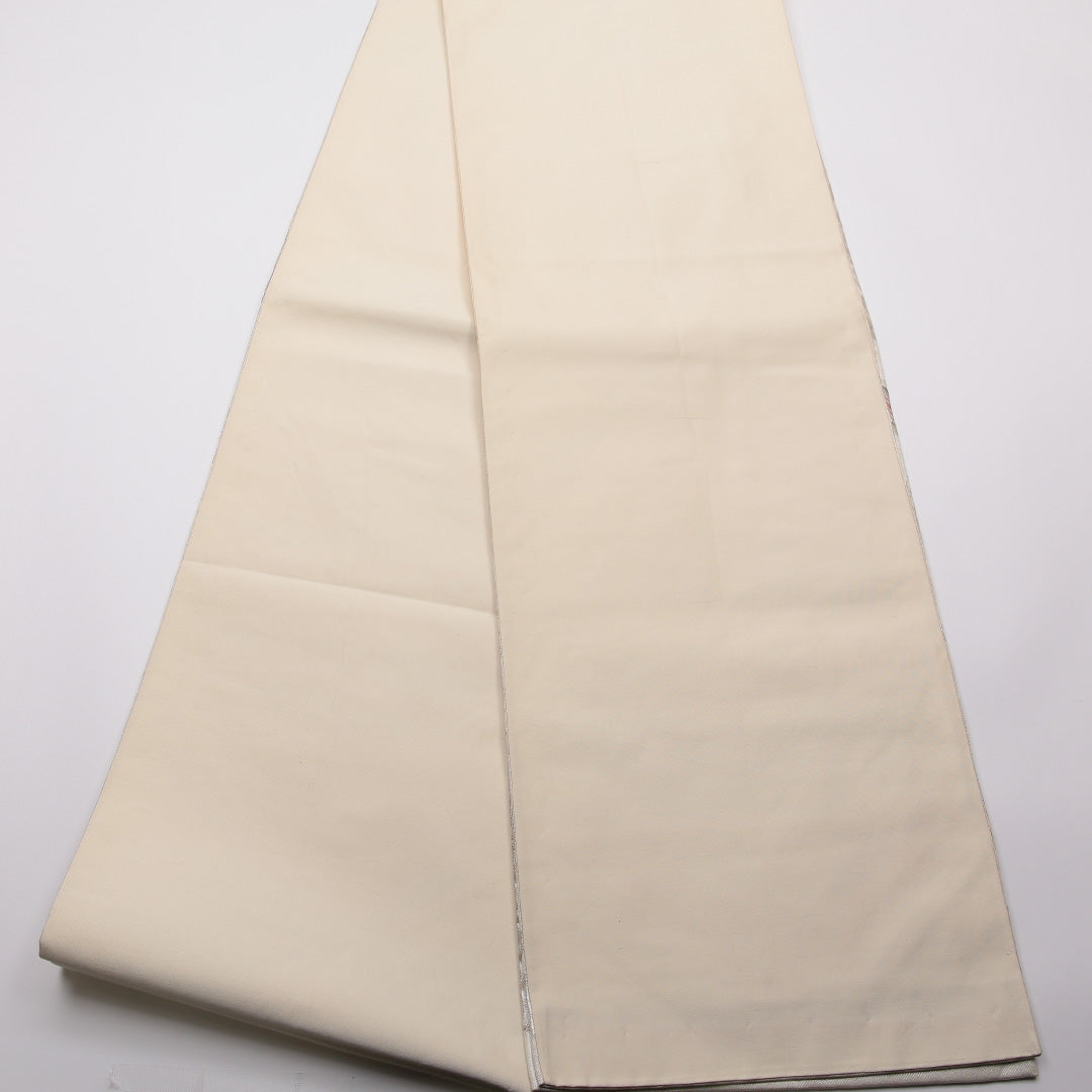 袋帯 帯丈442cm 正絹 六通 フォーマル 宝相華 銀系 1243-01338