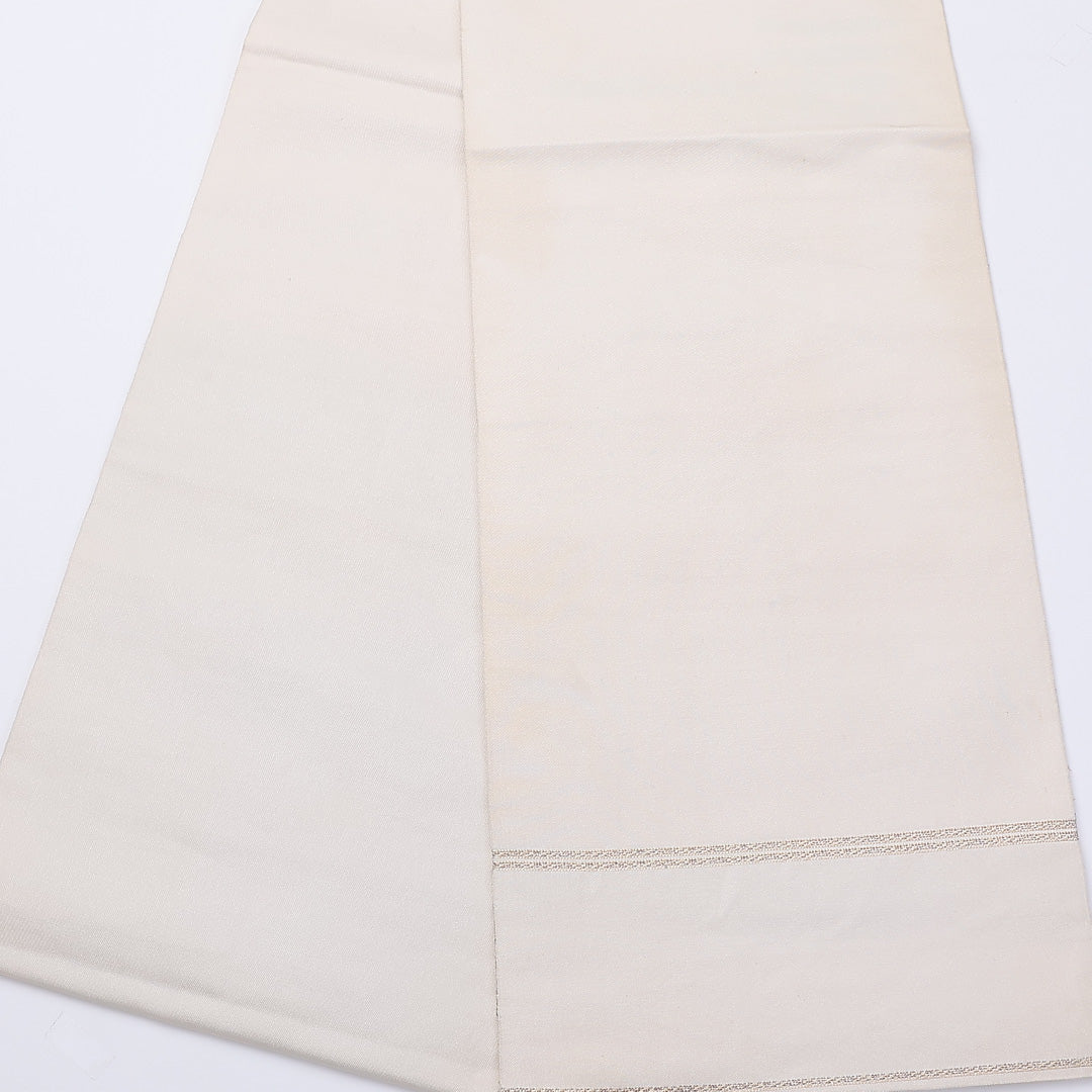 袋帯 龍村平蔵 帯丈436cm 全通 白舫 逸品 カジュアル 落款 白系 正絹 Bランク 1223-00973