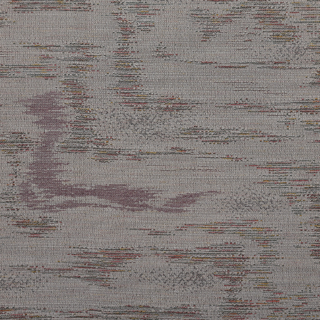 紬 単衣 身丈157cm 裄丈62cm 正絹 Cランク Mサイズ バチ衿 カジュアル 創作柄 グレー系 1216-02964