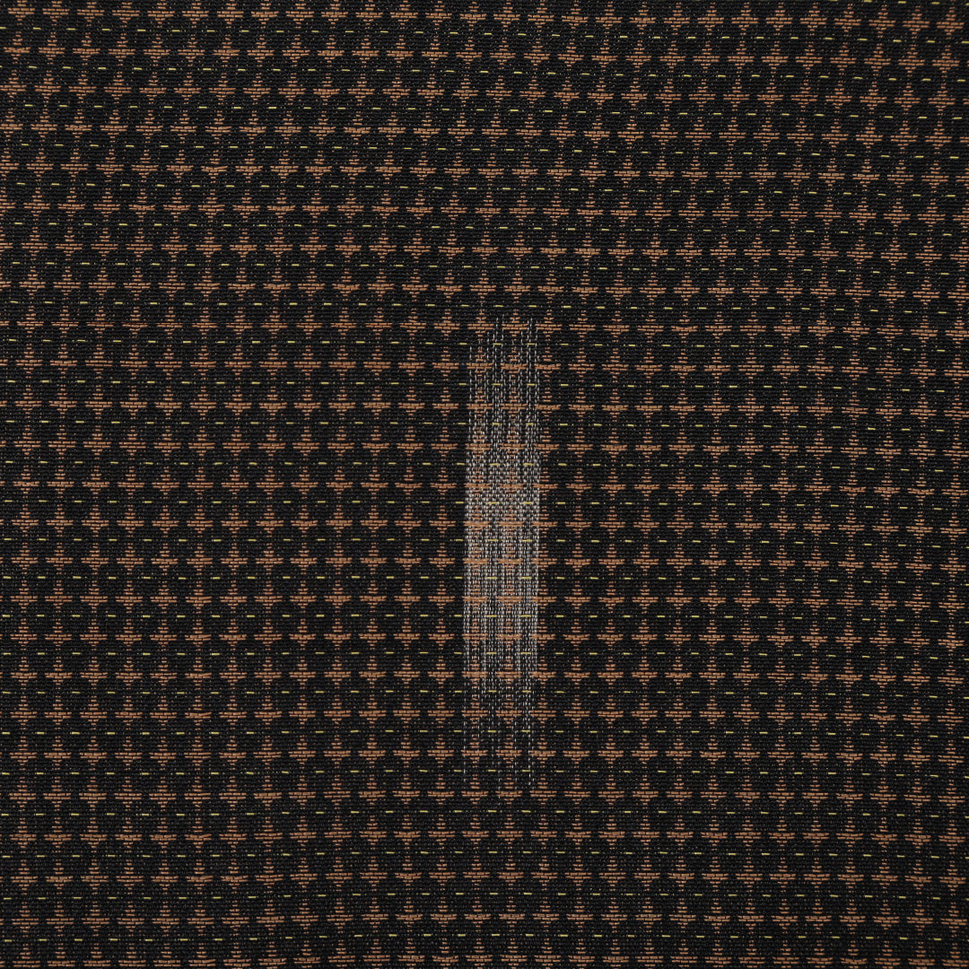 紬 夏紬 身丈146cm 裄62.5cm 正絹 茶系 Bランク 居敷当て 1216-00495-4114 1216-00495