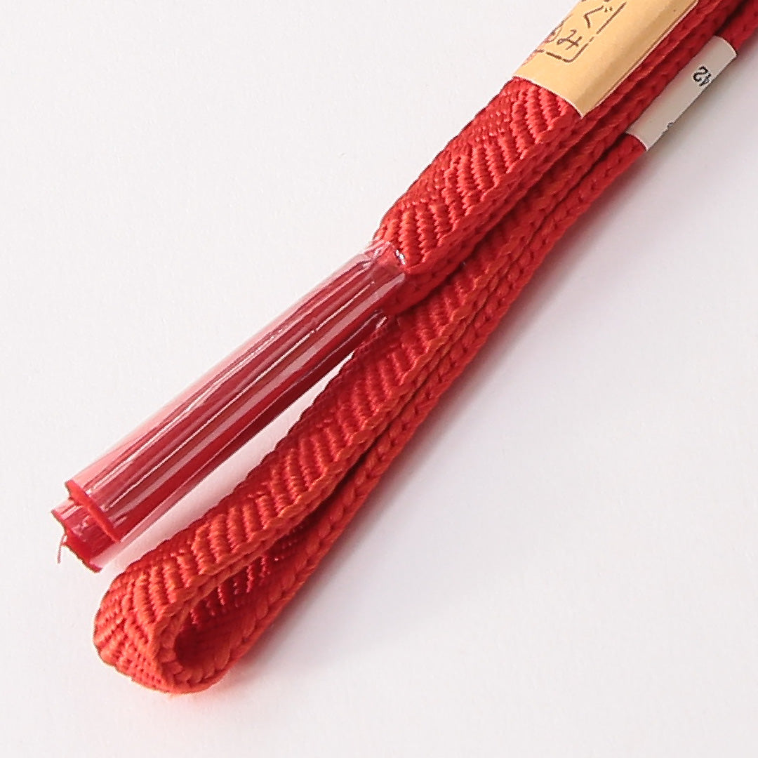 未使用品 帯締め 平組紐 高麗組 正絹 赤系 1251-01806