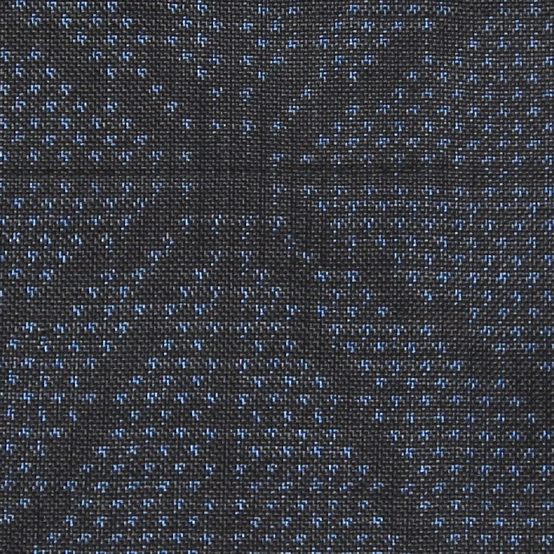 紬(大島紬) 袷 身丈150cm 裄丈62cm 正絹 Bランク Sサイズ 広衿 インフォーマル 麻の葉 紺系 1216-03527