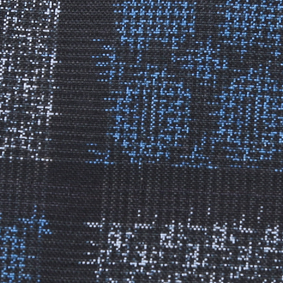 紬 袷 身丈154cm 裄丈60cm 正絹 Sランク Sサイズ バチ衿 カジュアル 市松 黒系 1216-03244