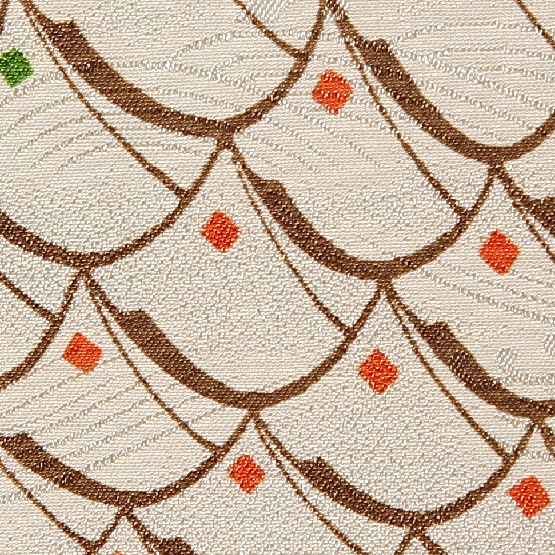 付下げ 身丈164cm 裄丈64.5cm L ポリエステル Sランク 袷 洗える着物 広衿 幾何学 1261-10821