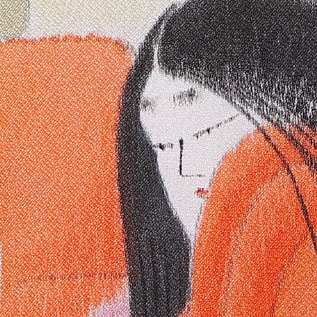 訪問着 身丈161cm 裄丈65cm 正絹 Aランク 袷 広衿 琵琶 平安絵巻 1212-10226