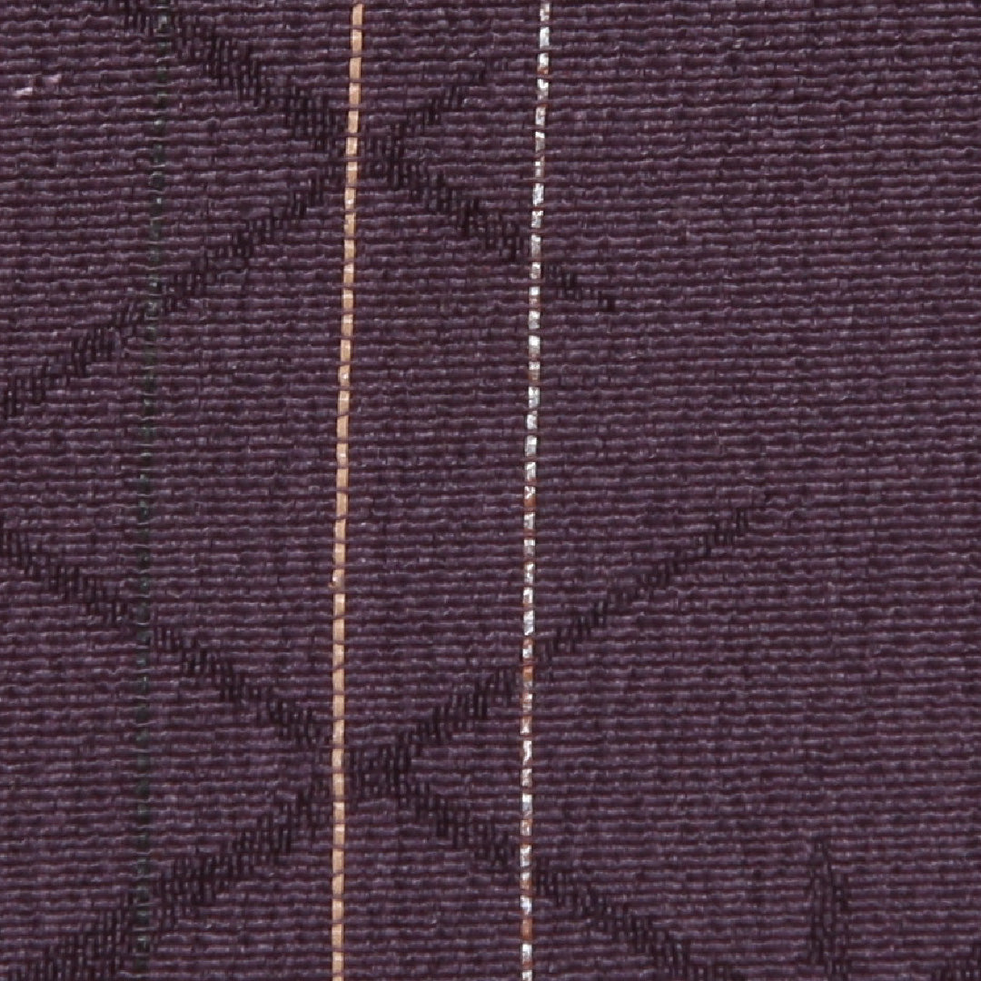 アンティーク 小紋 袷 身丈149cm 裄丈61cm 正絹 Bランク XSサイズ 広衿 笹 紫系 1215-02092