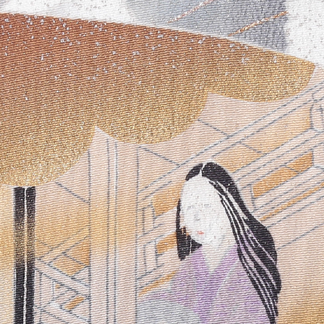 黒留袖 五つ紋 松皮菱に蔦 身丈160cm 裄丈64.5cm Sランク 正絹 袷 比翼 広衿 L 京友禅 平安絵巻 牡丹 フォーマル 黒系 1211-F0212