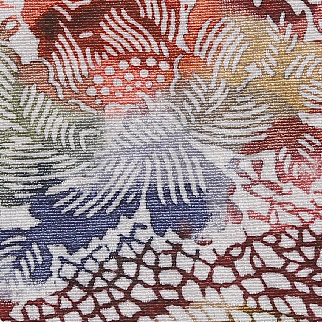小紋 袷 身丈162cm 裄65.5cm グラデーション系 型染め 牡丹 正絹 Sランク 1215-01797-2499