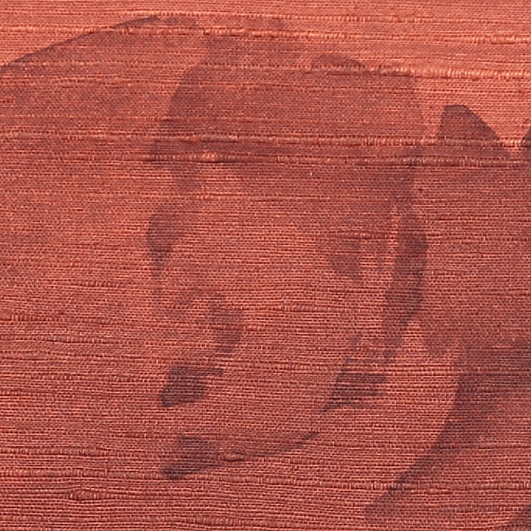 名古屋帯 帯丈356cm ポイント柄 開き仕立て 正絹 牡丹 紬 カジュアル Aランク 朱系 1224-00642-316 1224-00642