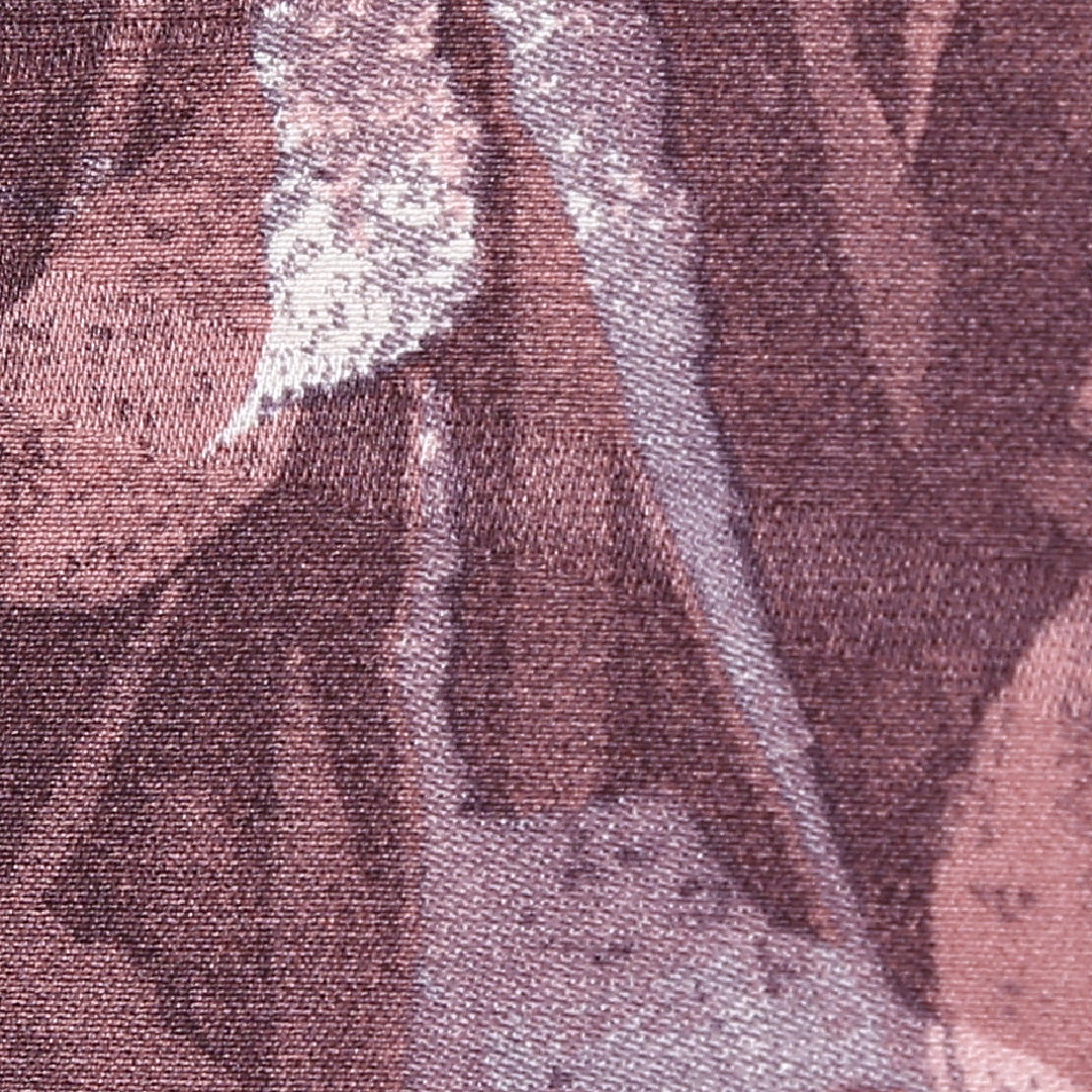 小紋 袷 身丈160cm 裄62.5cm ピンク系 花柄 正絹 Aランク 1215-01944-3413