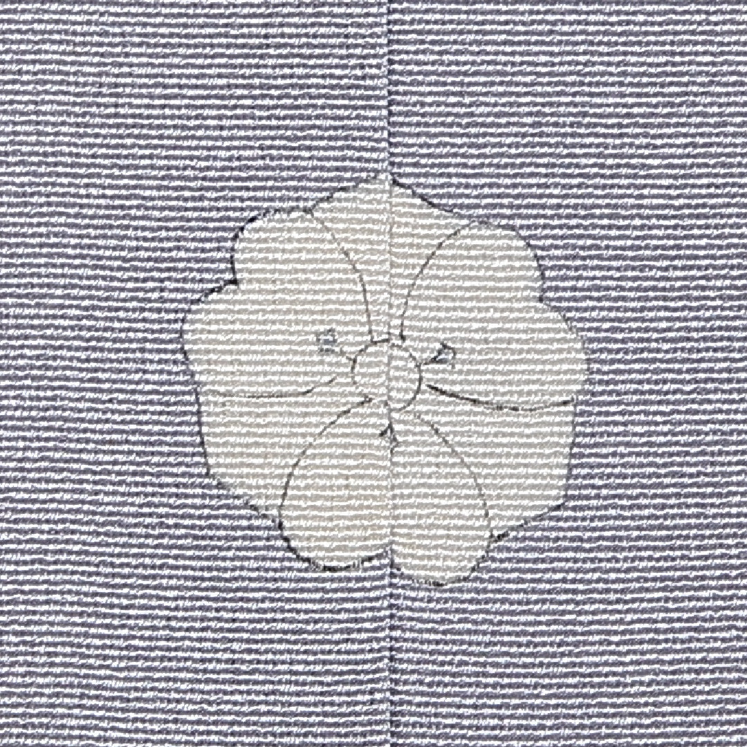 訪問着 身丈159cm 裄丈61.5cm Aランク 袷 一つ紋 正絹 広衿 剣片喰 刺繍 茶屋辻 風景 1212-10207