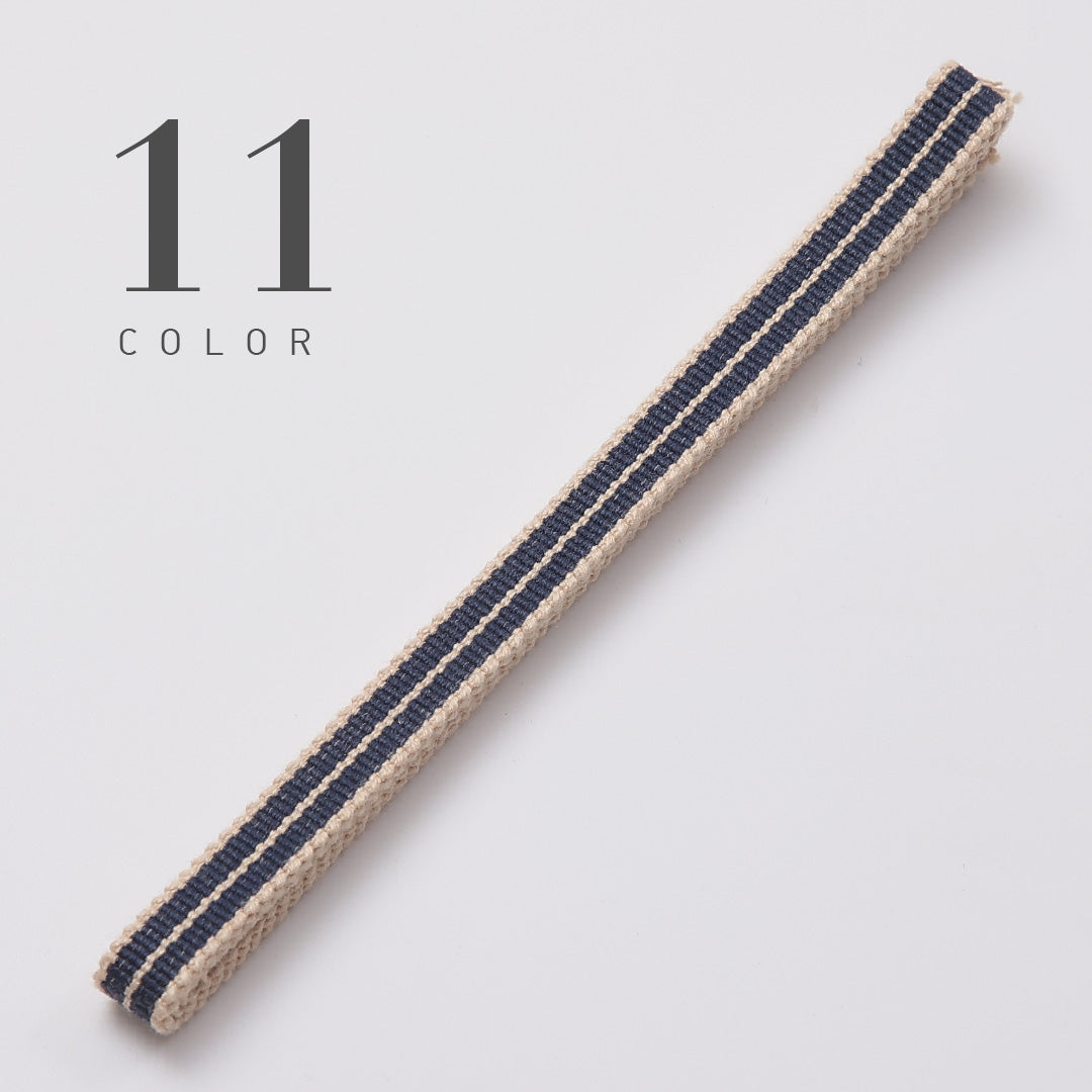 新品 真田紐 帯締め 長さ124cm 幅1cm 平織り 三分紐 12123-00001