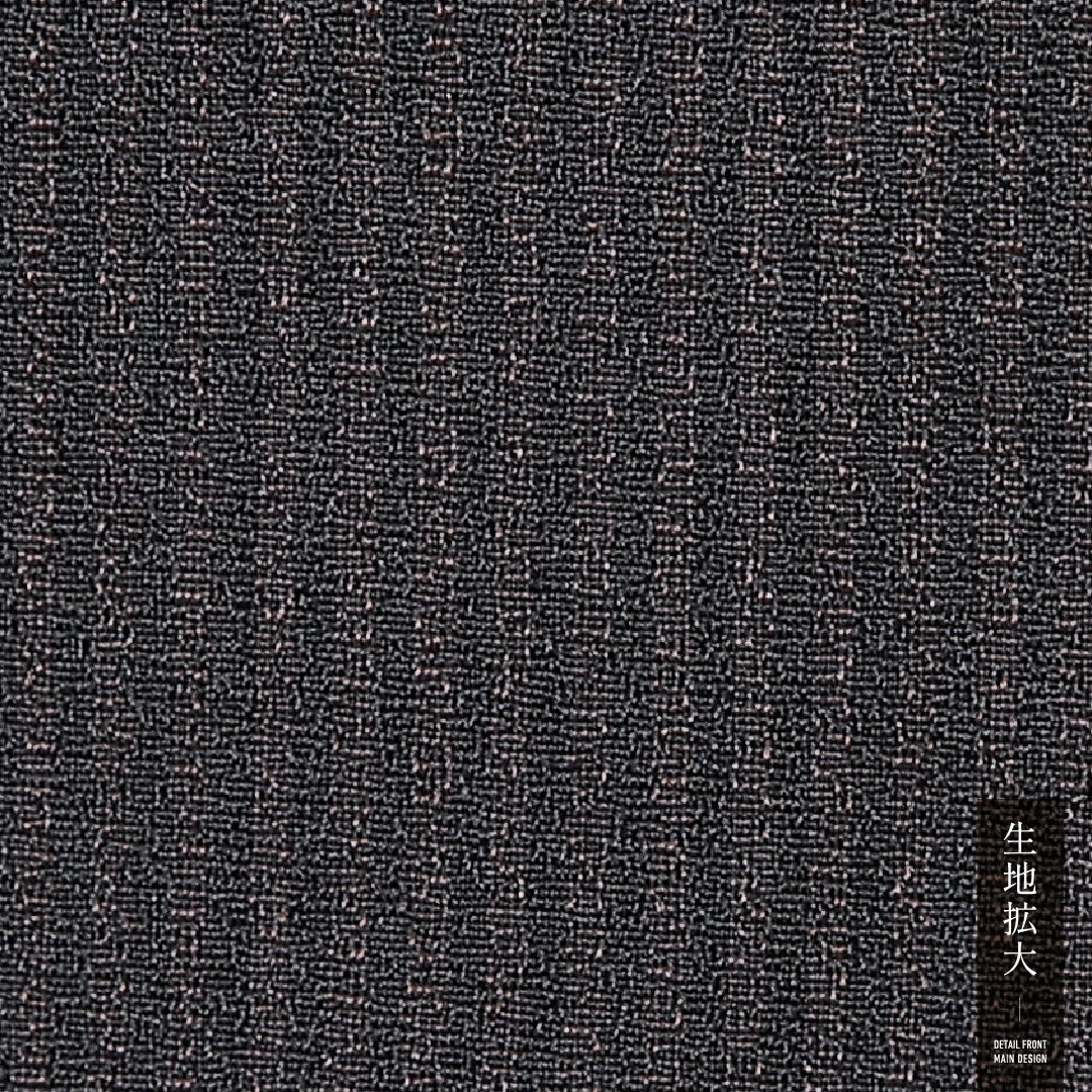 男着物 袷 身丈134cm 裄丈64cm 正絹 Sランク カジュアル 棒衿 XSサイズ 縞 黒系 RP 1224-13031