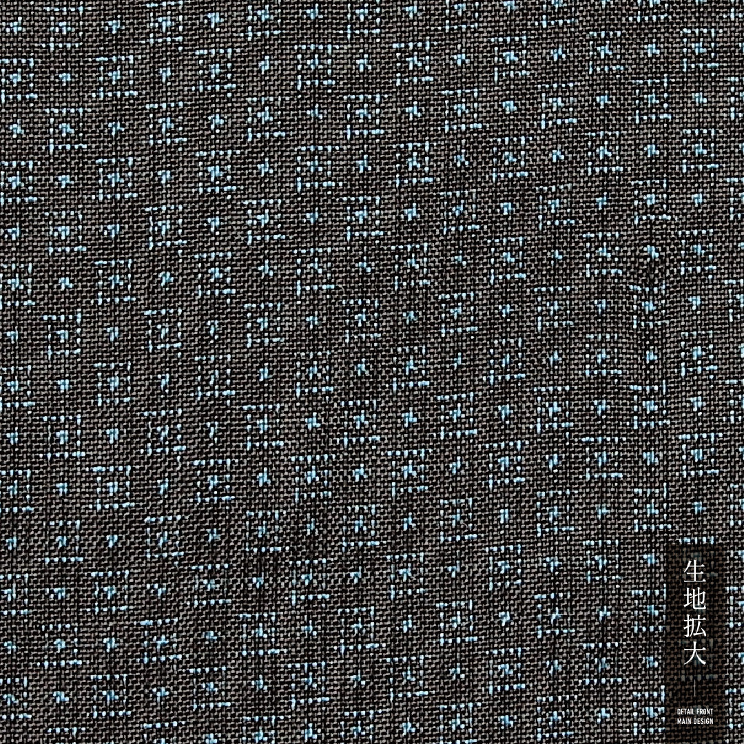 男着物 (大島紬) 袷 身丈137cm 裄丈65cm 正絹 Sランク インフォーマル 棒衿 Sサイズ 経緯絣 有馬 青系 M4 1224-13996