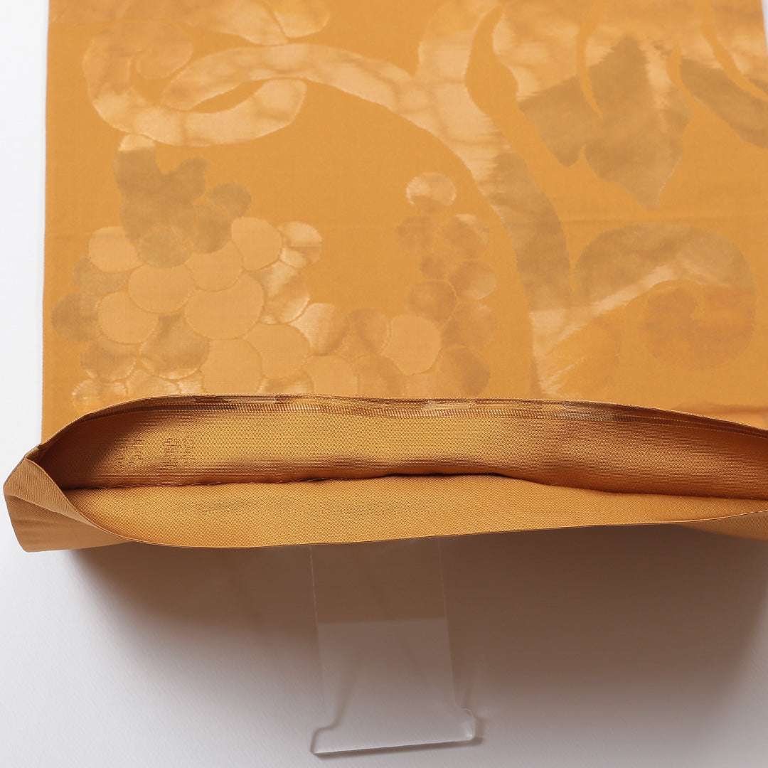 袋帯 帯丈424cm 六通 仕立て上がり セミフォーマル Sランク 葡萄 金系 1223-00670-221 1223-00670