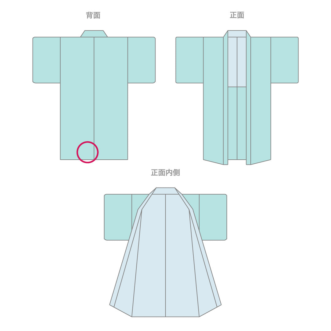 羽織 身丈81cm 裄丈64cm M 正絹 Aランク 袷 一つ紋 丸に木瓜 紐あり 創作 黒羽織 1217-11113