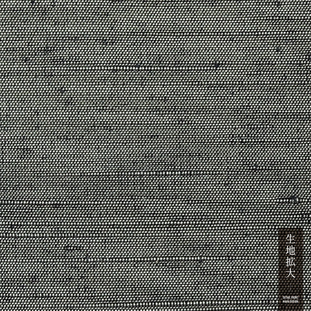男着物 (牛首紬) 袷 身丈152cm 裄丈69cm 正絹 Sランク インフォーマル 棒衿 XLサイズ 無地 緑系 PO 1224-13089