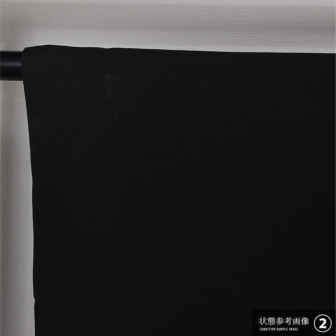 黒羽織 袷 身丈81cm 裄丈65cm 正絹 Bランク インフォーマル Mサイズ 紐あり 菊 吉祥文様 黒系 RP 1233-12737