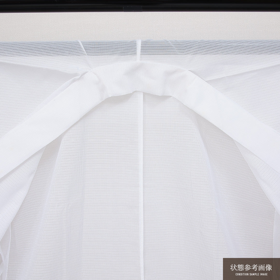 夏物 洗える着物 長襦袢 絽 身丈137cm 裄丈65cm ポリエステル Aランク 2XLサイズ 白系 RP 1239-14563