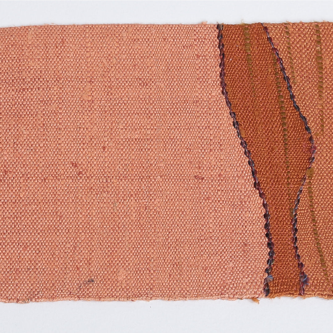 名古屋帯 帯丈360cm ポイント柄 名古屋仕立て 紬 カジュアル Aランク 朱系 122400542316