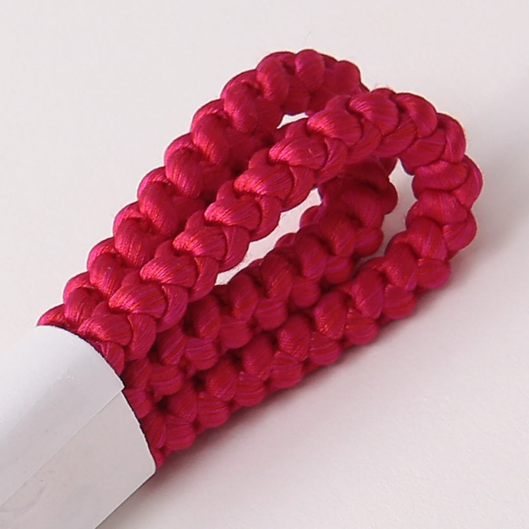 未使用品 帯締め 丸組紐 四つ組 正絹 赤系 1251-01791