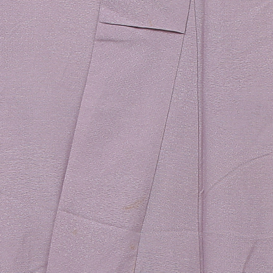 夏物 江戸小紋 絽 身丈154cm 裄64cm 正絹 寄せ柄 夏着物 ピンク系 Bランク 1215-01244