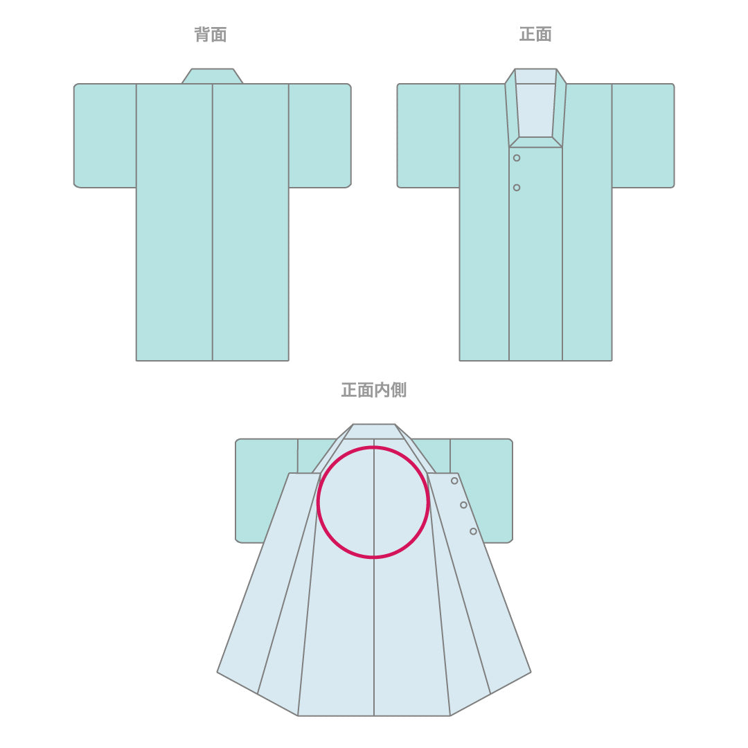 羽織 (大島紬) 袷 身丈79cm 裄丈65cm 正絹 Aランク インフォーマル Mサイズ 紐あり 井絣 青系 RP 1232-10780
