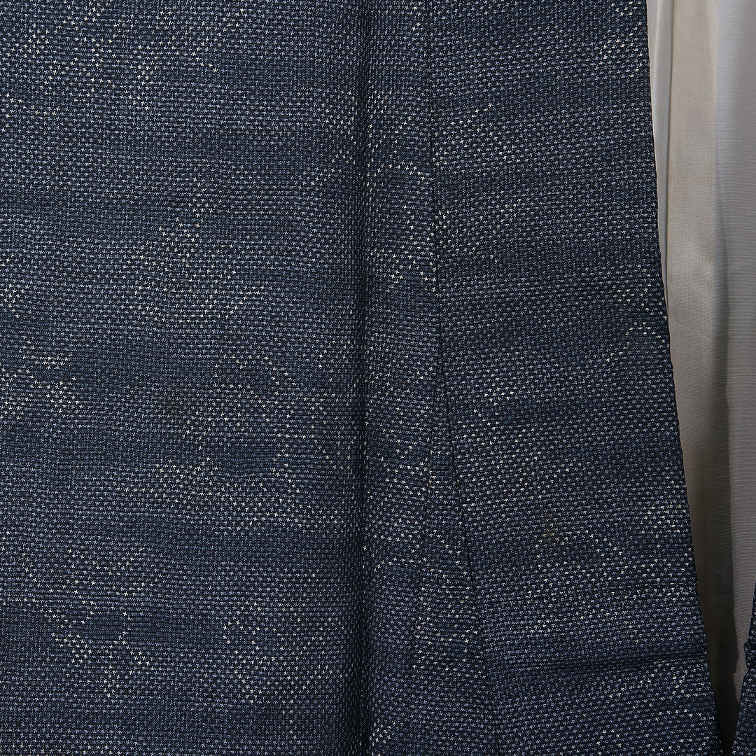 大島紬 身丈155cm 裄丈62.5cm M 正絹 Bランク 袷 バチ衿 紬 創作 1216-10876