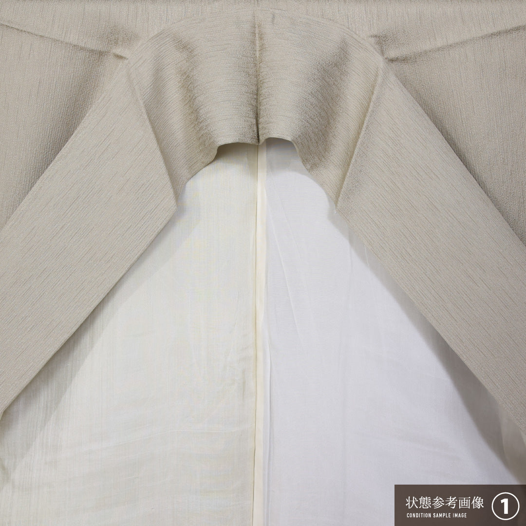 紬 袷 身丈150cm 裄丈62cm 正絹 Aランク カジュアル 広衿 Sサイズ 紅葉 緑系 RP 1223-11512