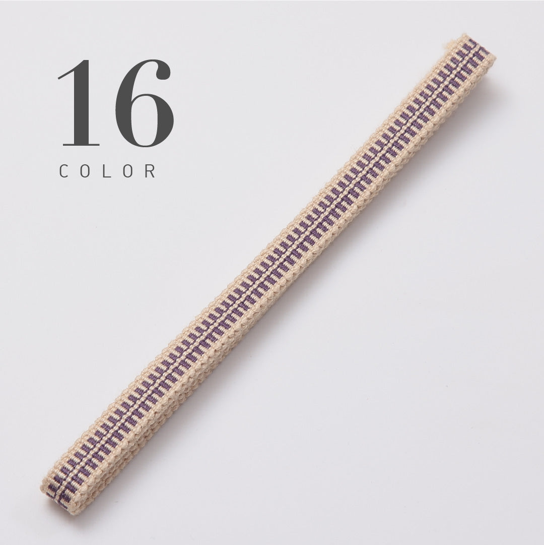 新品 真田紐 帯締め 長さ124cm 幅1cm 平織り 三分紐 12123-00001