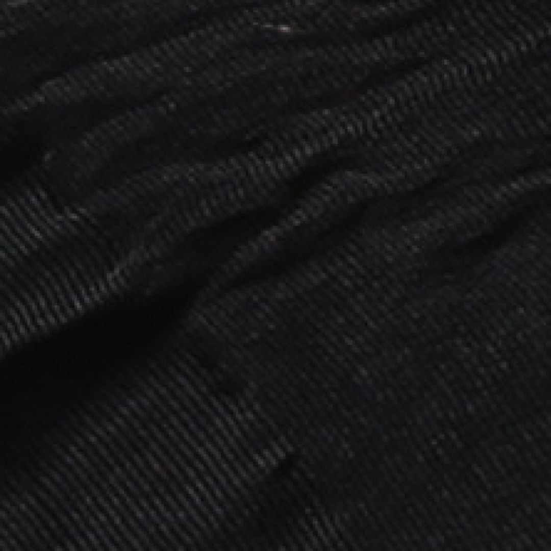 未使用品 帯揚げ 弔事用 正絹 ちりめん 黒系 1252-00716