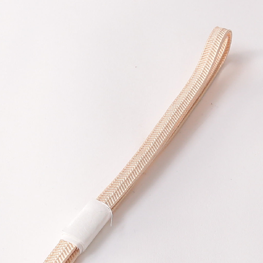 帯締め 三分紐 笹浪組 正絹 クリーム系 1251-01719