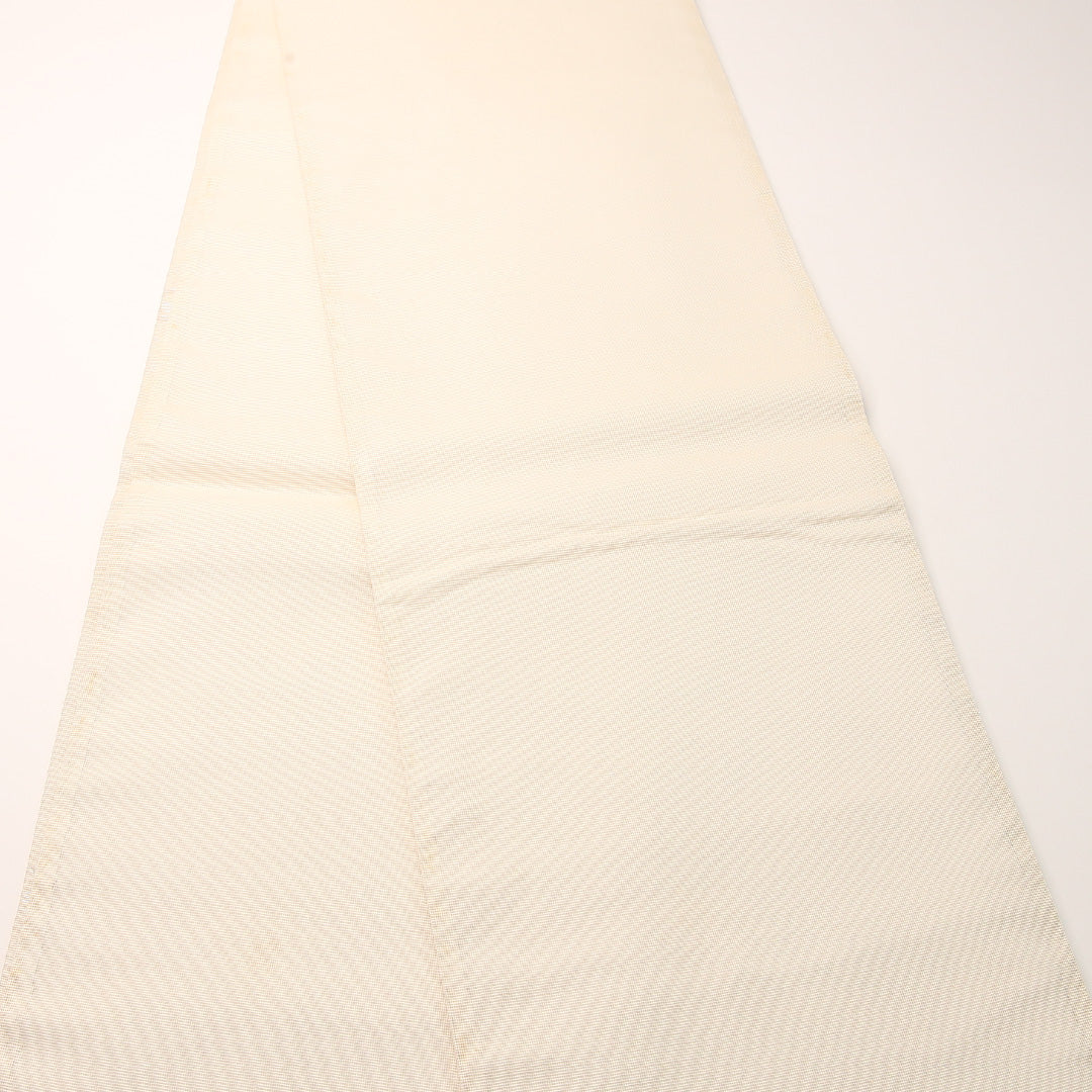 夏物 袋帯 帯丈448cm 正絹 六通 インフォーマル 萩 クリーム系 1243-02447