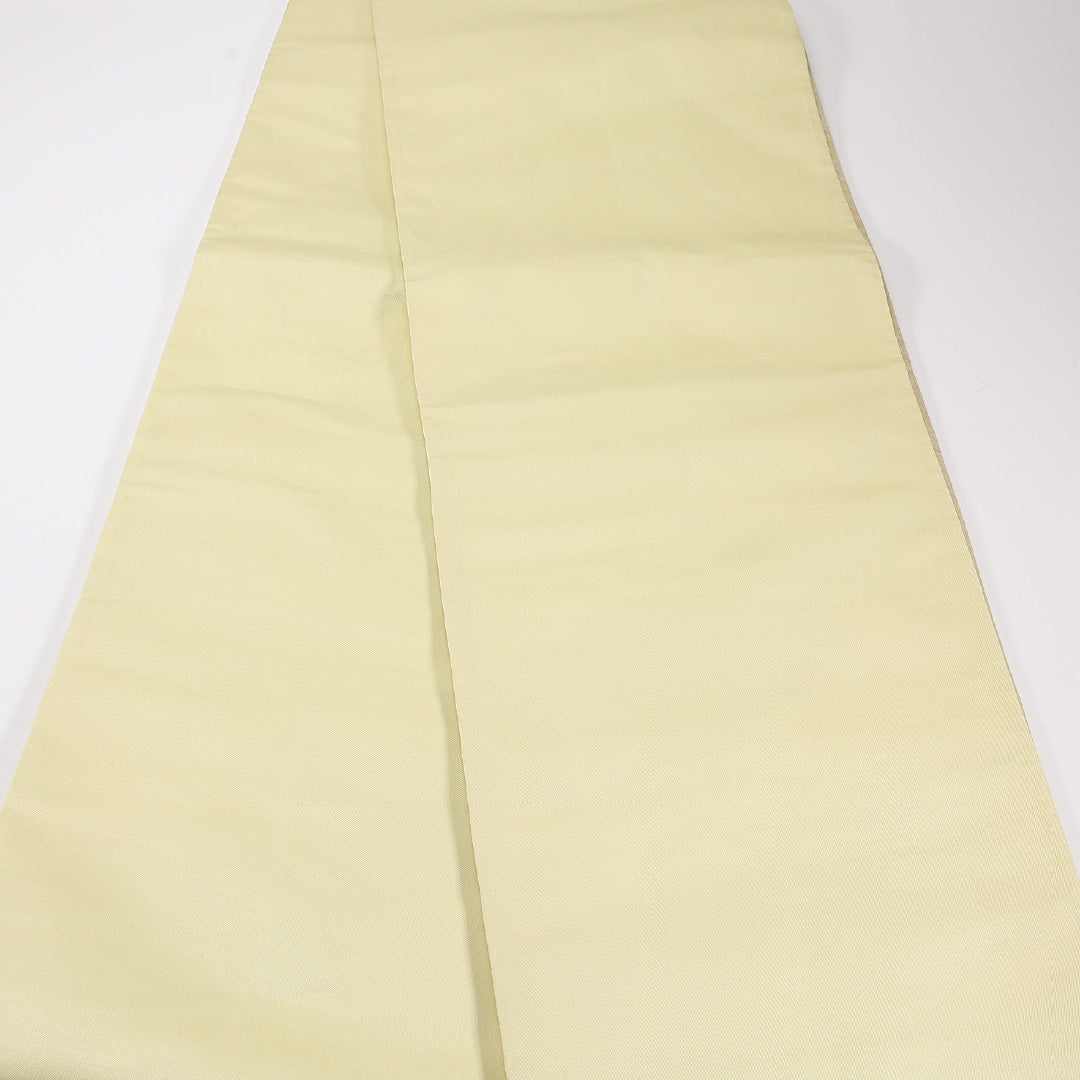 菊 袋帯 帯丈424cm 正絹 六通 インフォーマル クリーム系 1243-02606