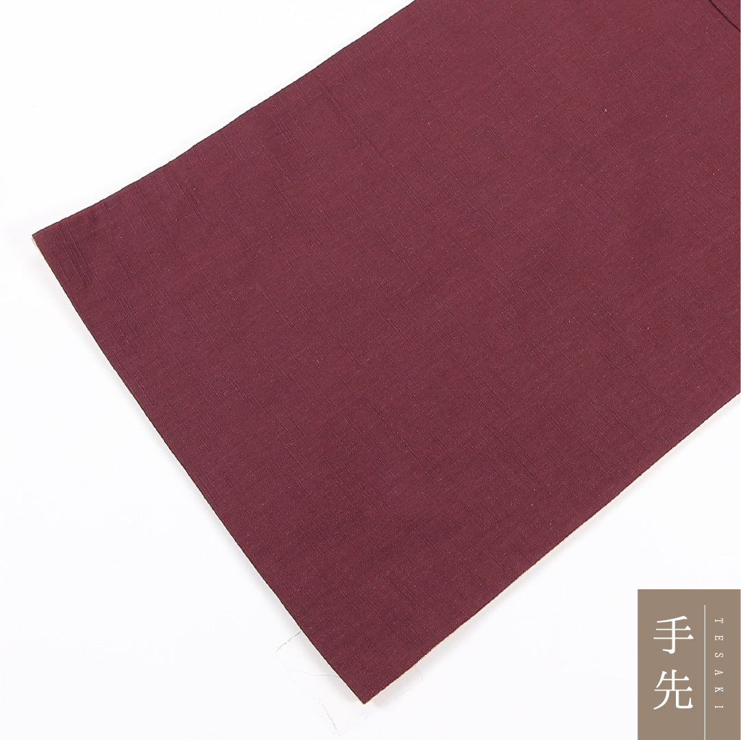 京袋帯 Aランク 帯丈342cm 正絹 ポイント柄 袋仕立て 織り カジュアル 紬 花柄 赤の混ざった紫系 RP 1245-04800