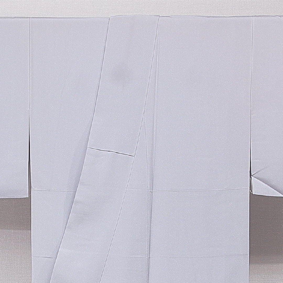 色留袖 袷 身丈150cm 裄丈63cm 正絹 Aランク 一つ紋 (丸に九つ星) セミフォーマル Sサイズ 宝尽くし グレー系 RP 1214-07092