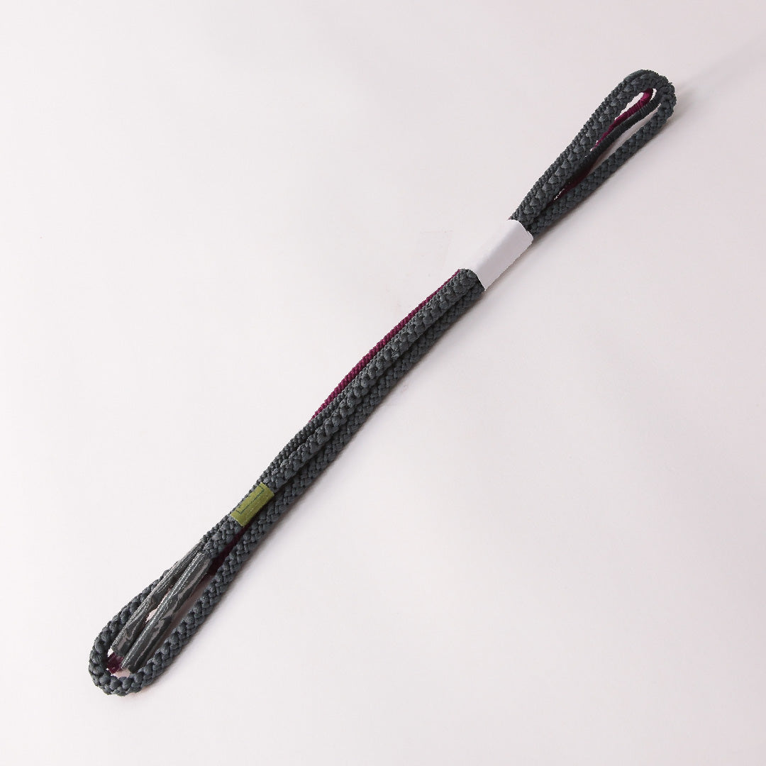 未使用品 帯締め 丸組紐 正絹 グレー系 1251-01819