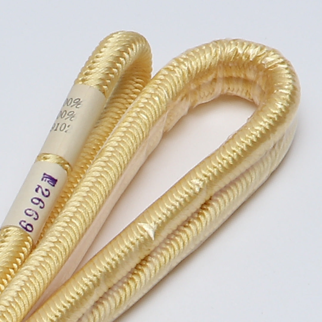 未使用品 帯締め 角組紐 洋角組 正絹 黄系 1251-02143