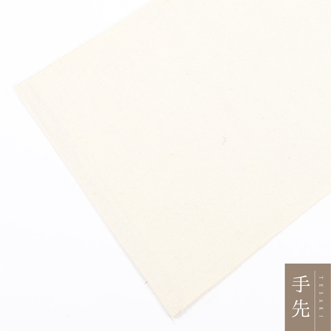 八寸名古屋帯 Sランク 帯丈364cm 正絹 六通 開き仕立て 織り カジュアル 紬 風景柄 白に近いクリーム系 RP 1245-04799