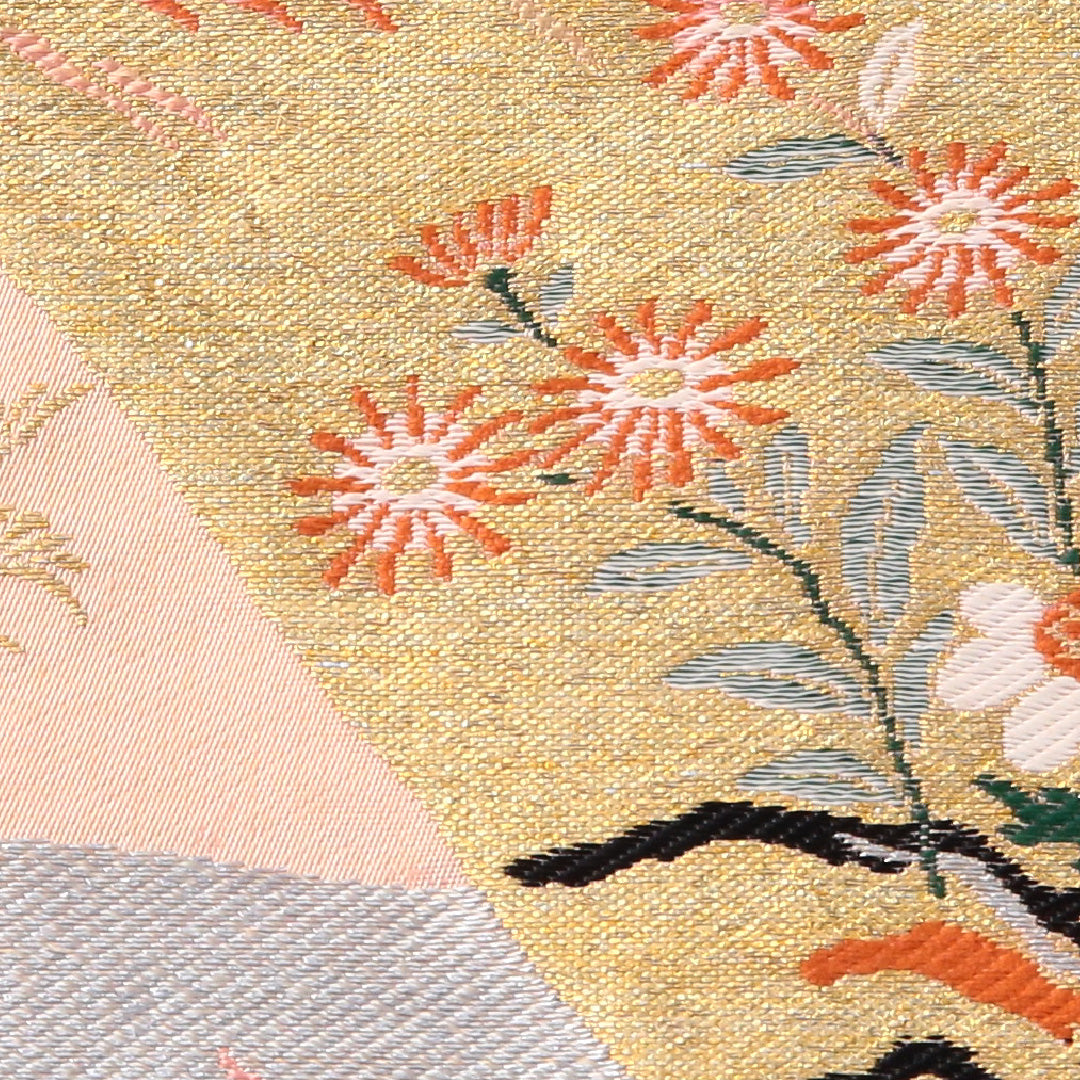 名古屋帯 1245-04415 生地アップ