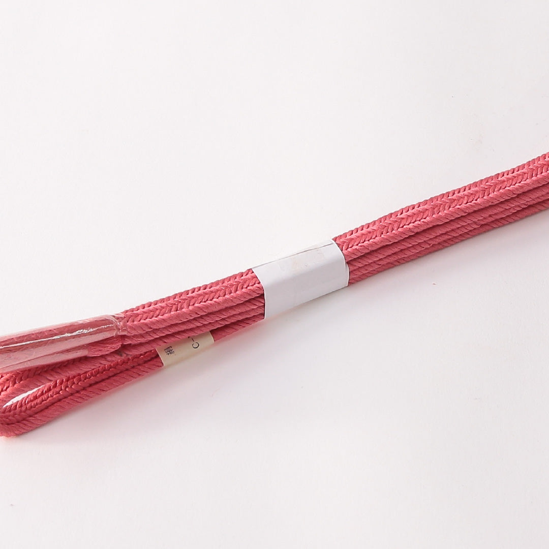 未使用品 帯締め 平組紐 畝組 正絹 ピンク系 1251-01762