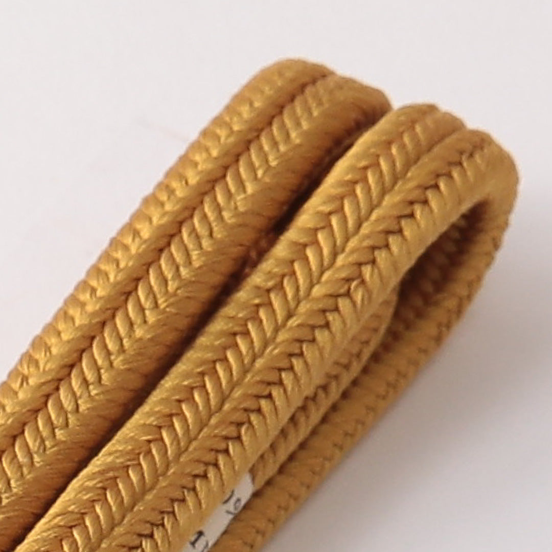 未使用品 帯締め 四分紐 冠組 正絹 黄系 1251-02010