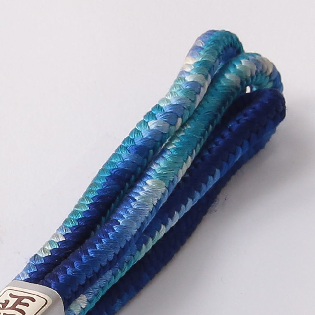未使用品 帯締め 角組紐 洋角組 正絹 青系 1251-01674