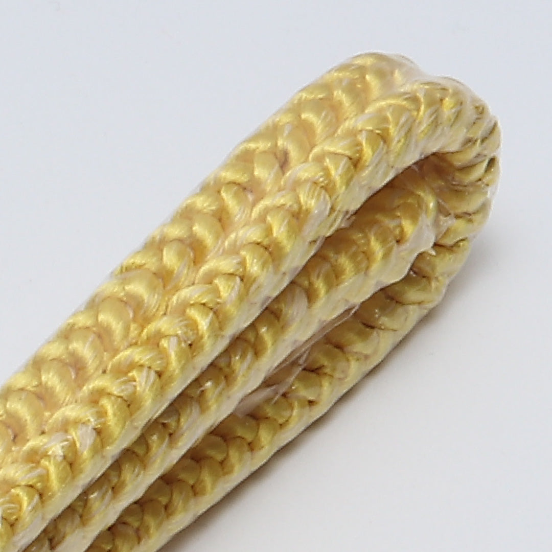 未使用品 帯締め 角組紐 冠組 正絹 黄系 1251-02076