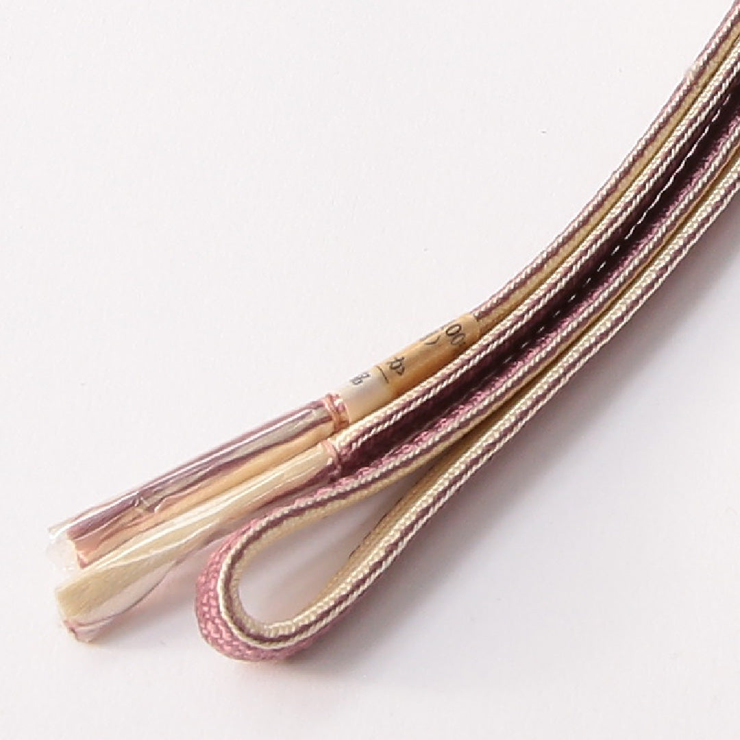 未使用品 帯締め 平組紐 正絹 紫系 1251-01749