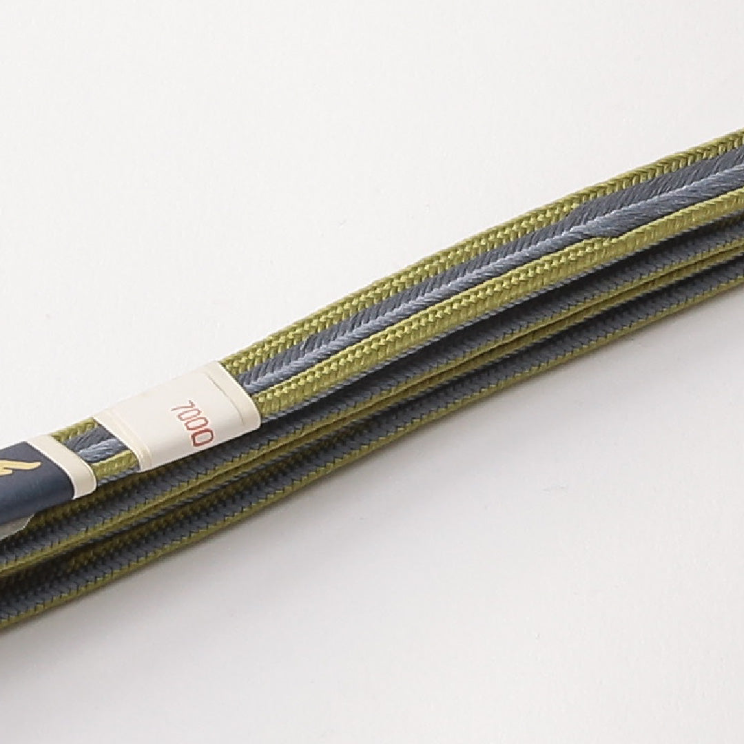 未使用品 帯締め 平組紐 笹浪組 正絹 緑系 水色系 1251-01769